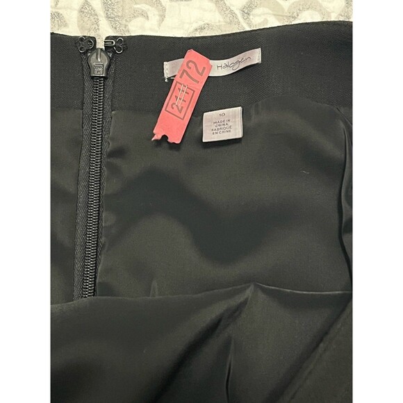 HALOGEN black & grey lined skirt size 10 NORDSTROM - Picture 4 of 4